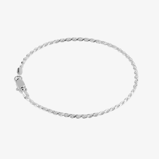 2mm Rope Bracelet In Sterling Silver