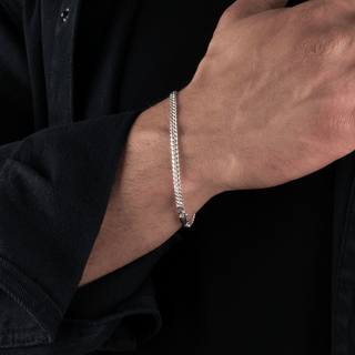 4.1mm Cuban Link Bracelet In Sterling Silver