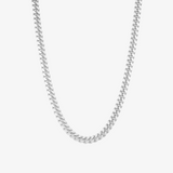 4.1mm Solid Cuban Link Chain In Sterling Silver