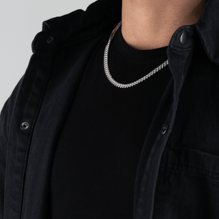 5.5mm Cuban Link Chain In Sterling Silver