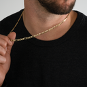 Solid Gold Figaro Chain, 5.65mm Solid Gold Figaro Chain, 5.65mm
