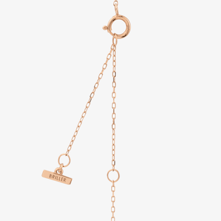 Forever Necklace In 18K Solid Rose Gold With Diamonds