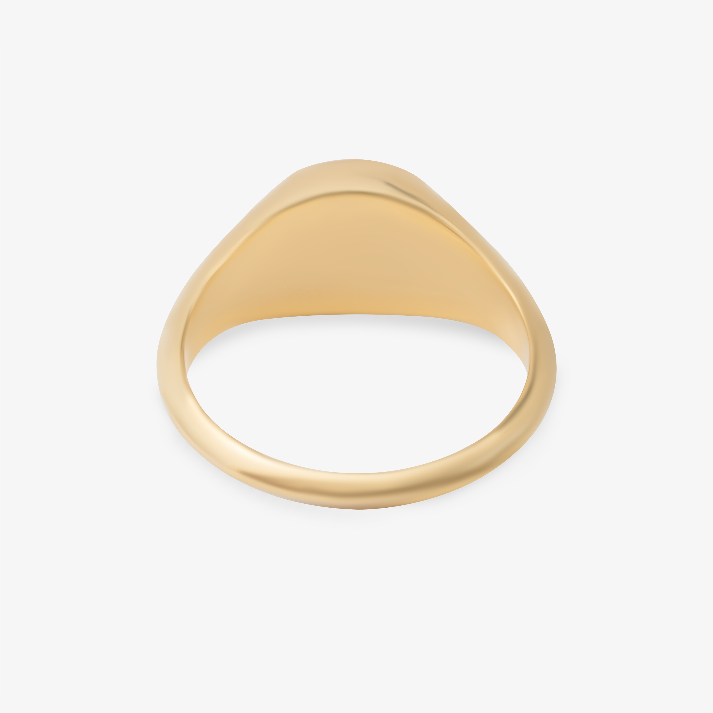 Signet Ring In 14K Solid Yellow Gold