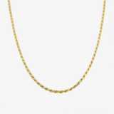1.75mm Rope Chain in 14K Solid Yellow Gold