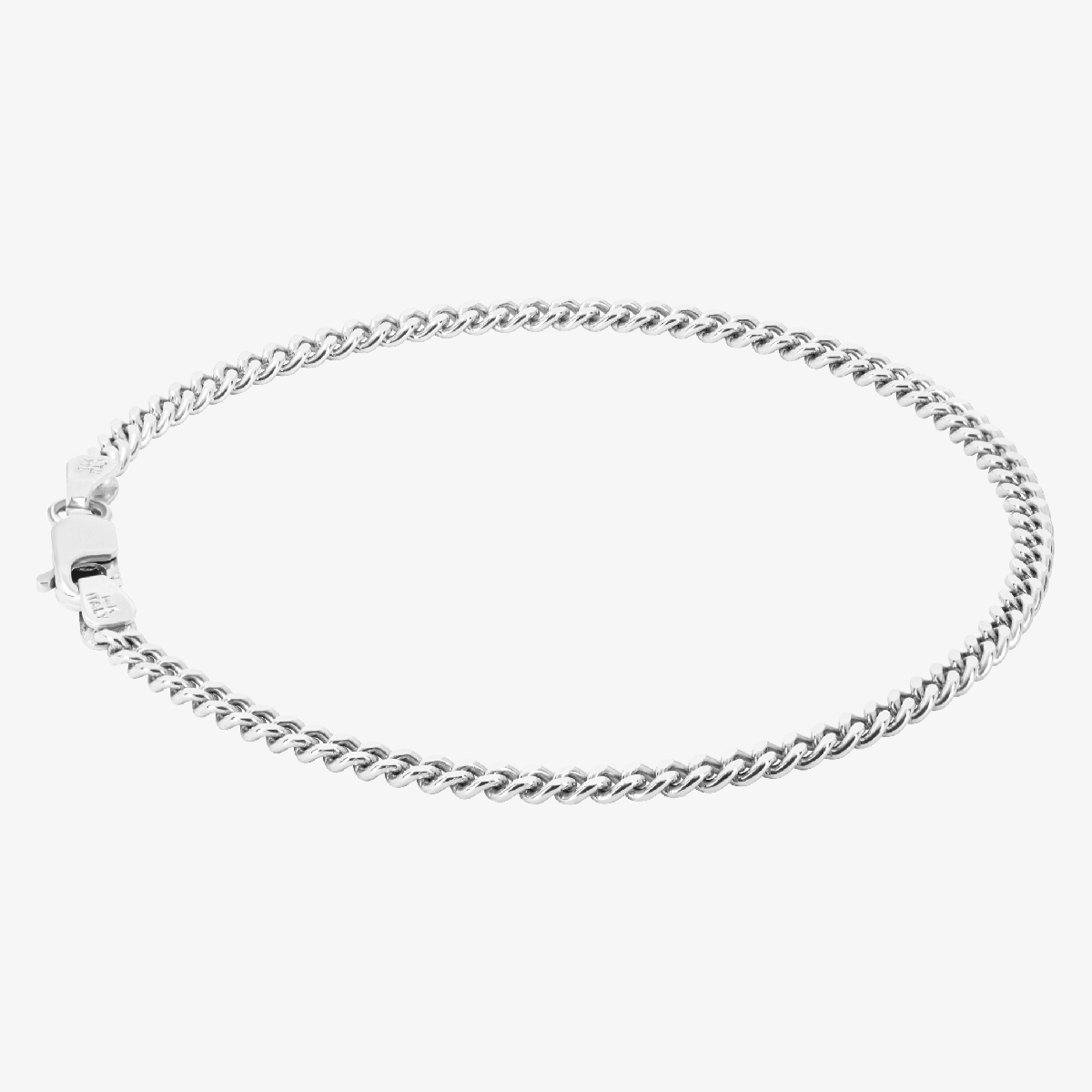 Solid Cuban Link Bracelet, 2.65mm