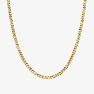 2.65mm Cuban Link Chain In 14K Solid Yellow Gold