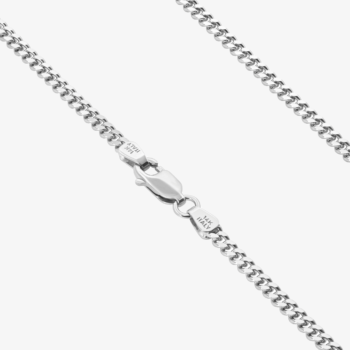Solid Cuban Link Chain, 2.65mm