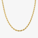 2.6mm Rope Chain In 14K Solid Yellow Gold