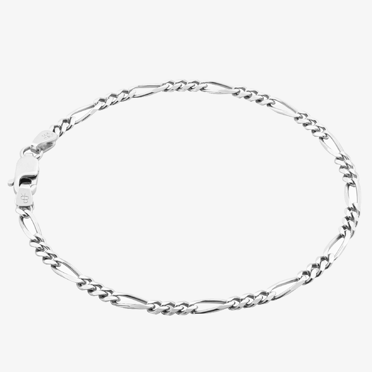 Solid Figaro Bracelet, 2.9mm