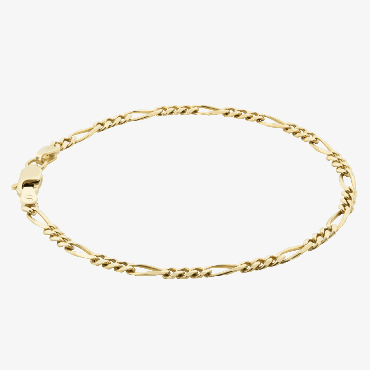 Solid Figaro Bracelet, 2.9mm