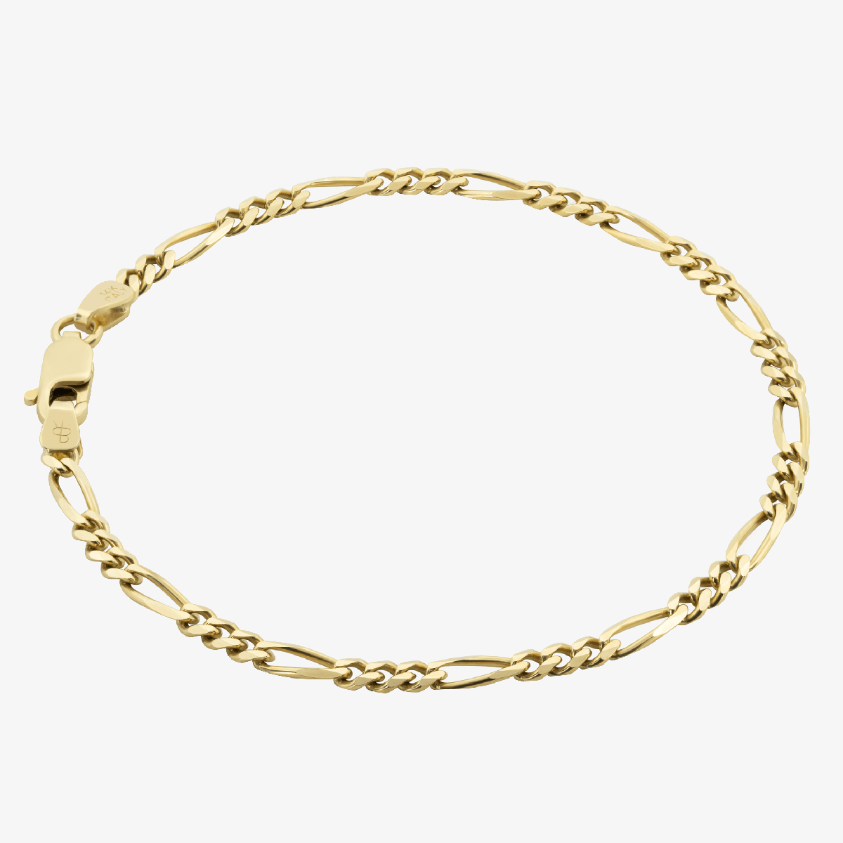 Solid Figaro Bracelet, 2.9mm