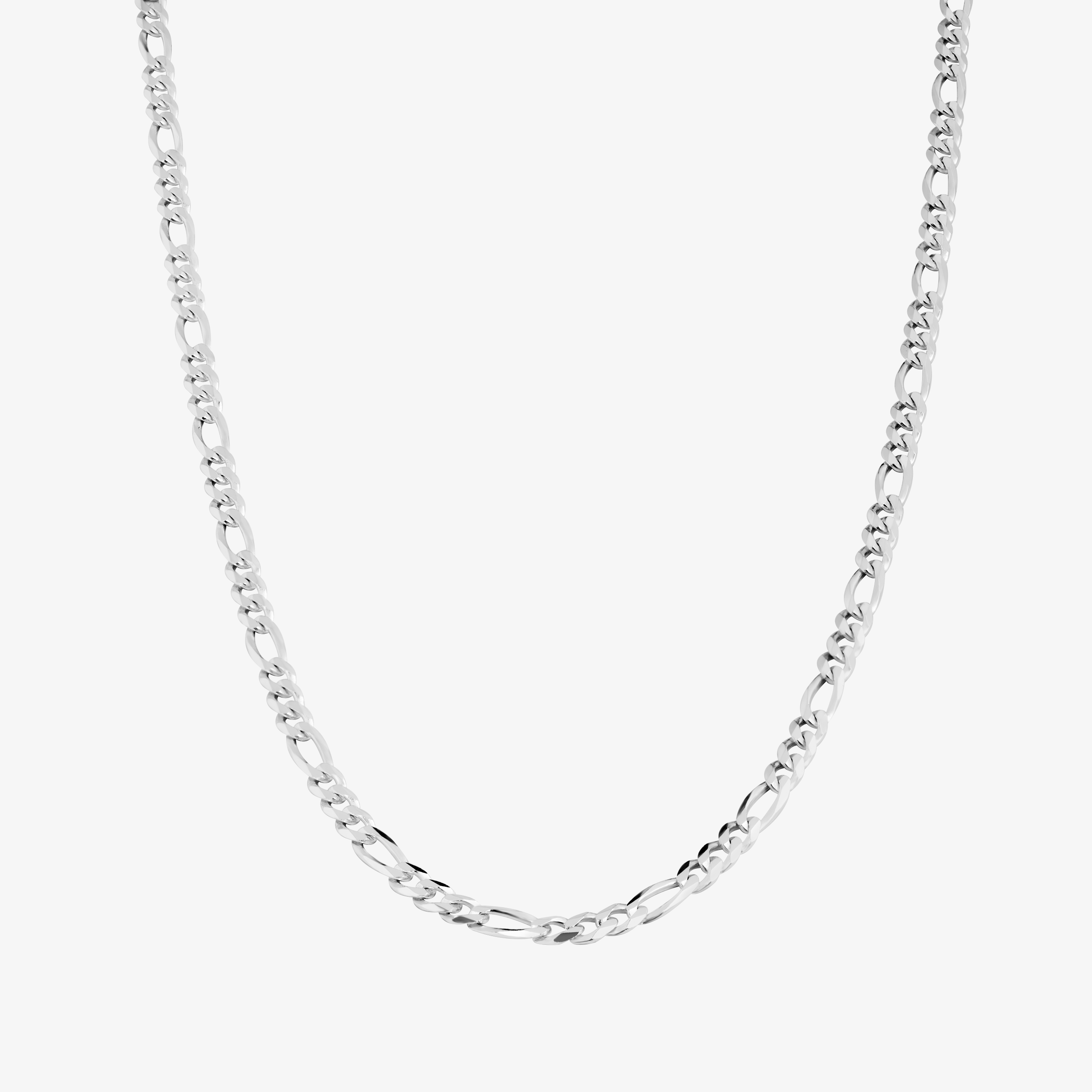2.9mm Figaro Chain In Sterling Silver