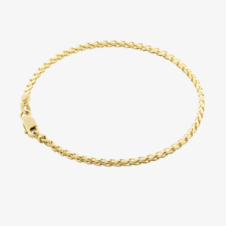 2mm Franco Bracelet In 14K Solid Yellow Gold