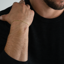 Solid Gold Cuban Link Bracelet, 2mm