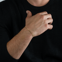 Solid Gold Cuban Link Bracelet, 2mm