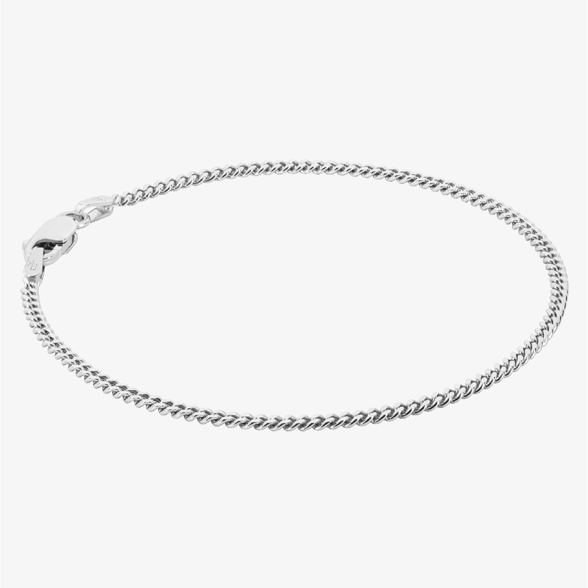 Solid Cuban Link Bracelet, 2mm
