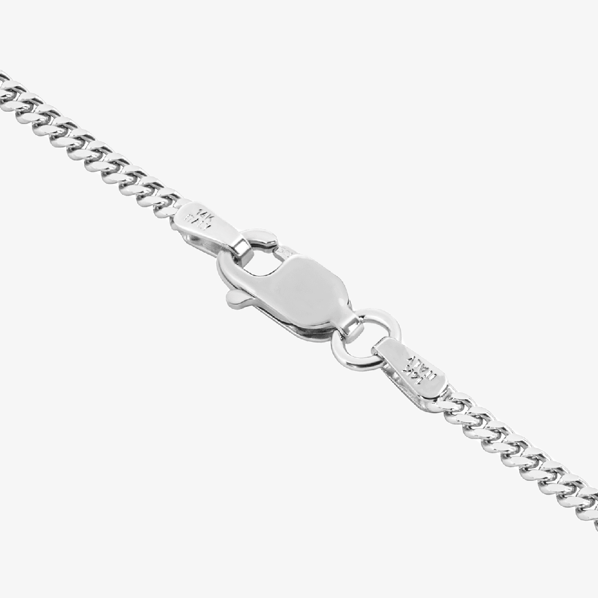 Solid Cuban Link Bracelet, 2.65mm