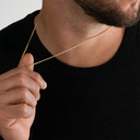 Solid Gold Cuban Link Chain, 2mm