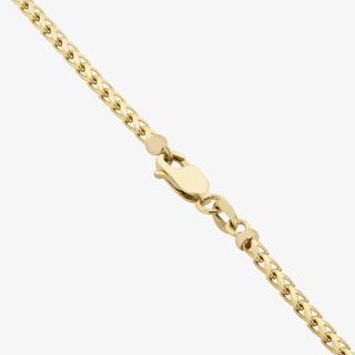 2mm Franco Bracelet In 14K Solid Yellow Gold
