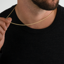 Solid Gold Rope Chain, 2mm