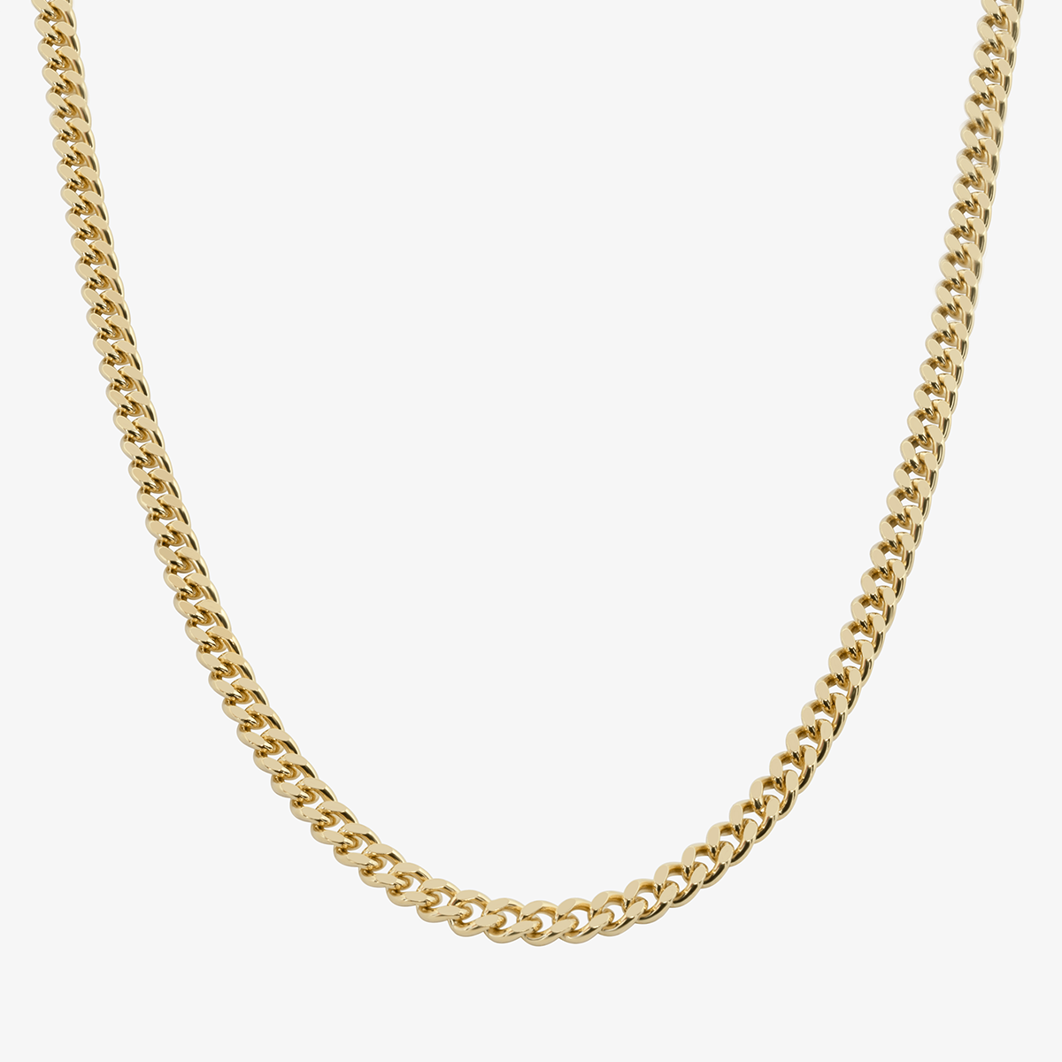 Solid Cuban Link Chain, 3.2mm