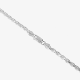 3.4mm Solid Rope Bracelet In Sterling Silver