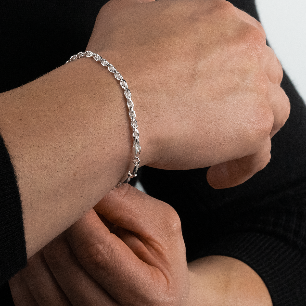 Solid Rope Bracelet, 3.4mm