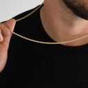 Solid Gold Rope Chain, 3.10mm
