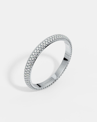 18k White Gold / US 4