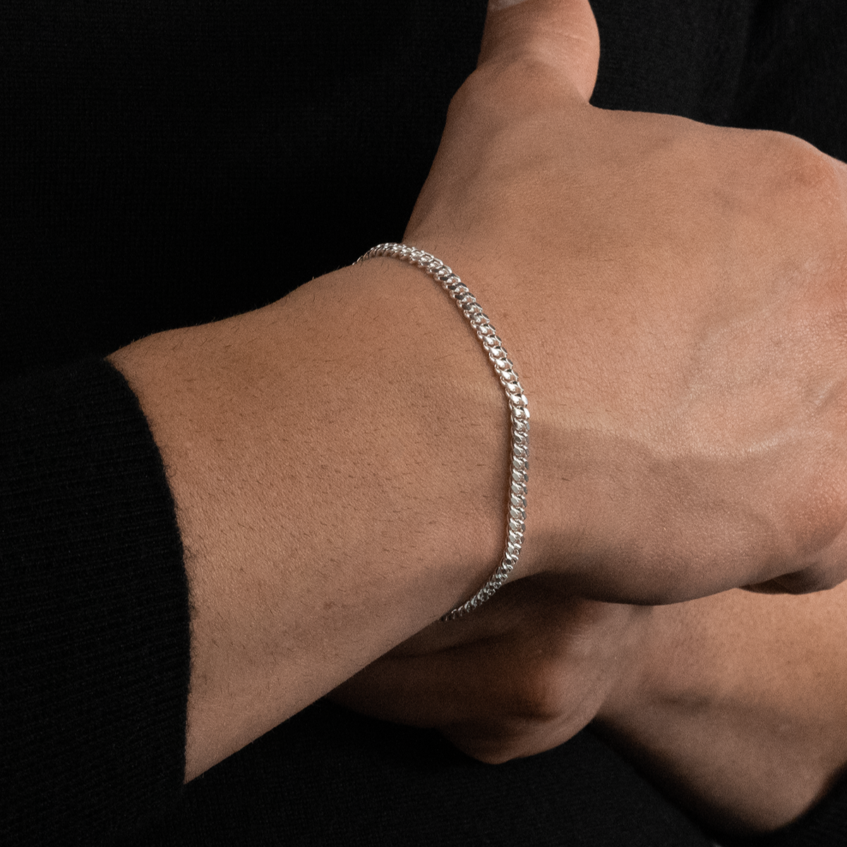 Solid Cuban Link Bracelet, 4.1mm
