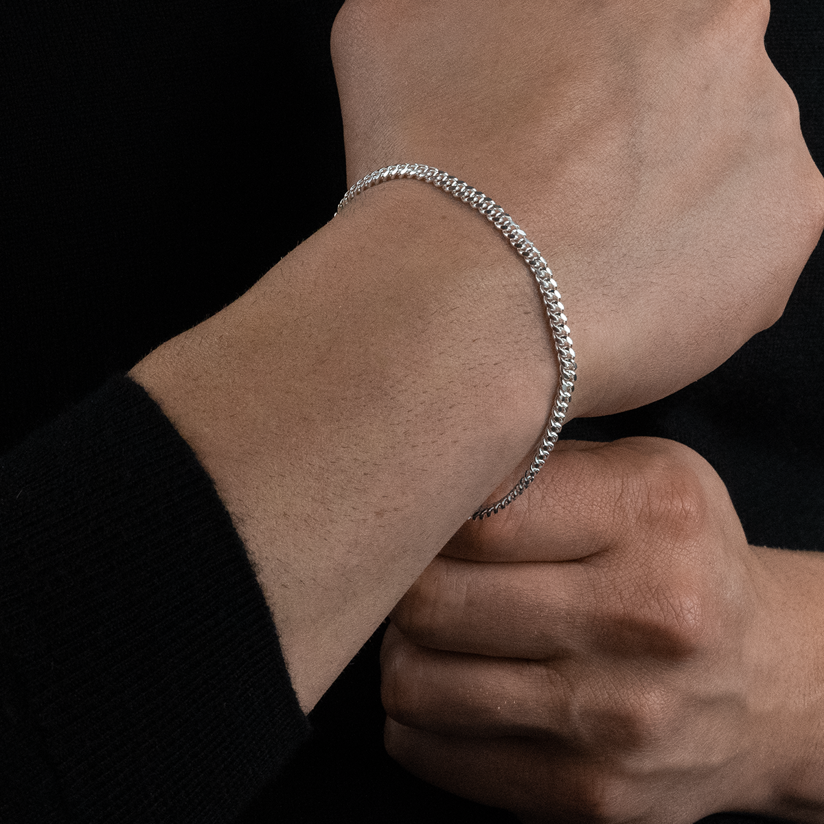 Solid Cuban Link Bracelet, 4.1mm