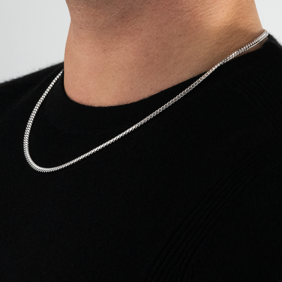 Solid Cuban Link Chain, 4.1mm