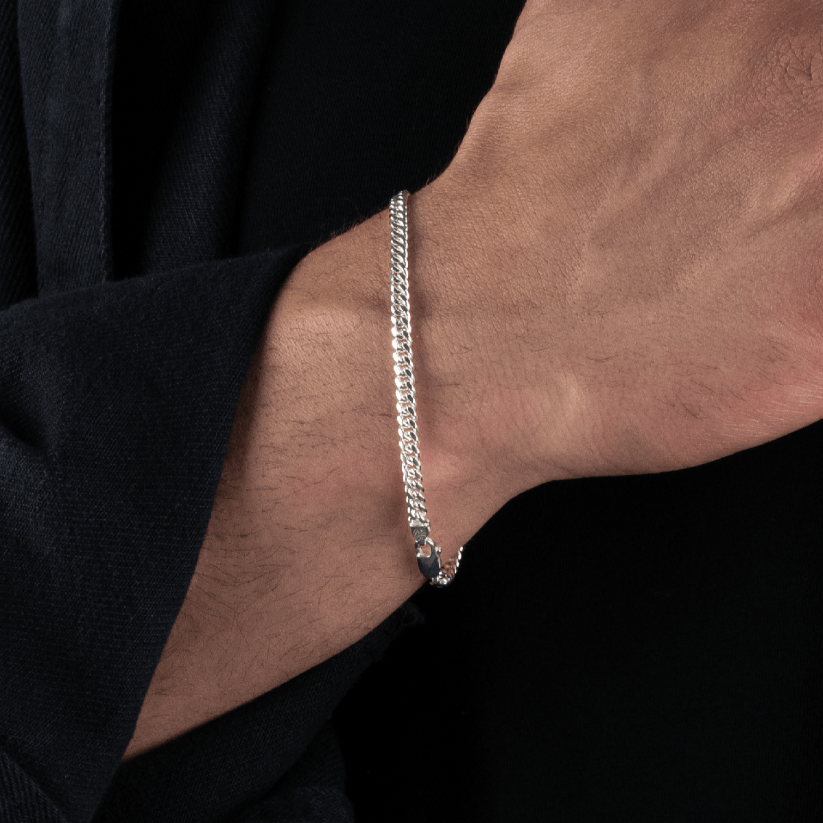 Solid Cuban Link Bracelet, 4.1mm