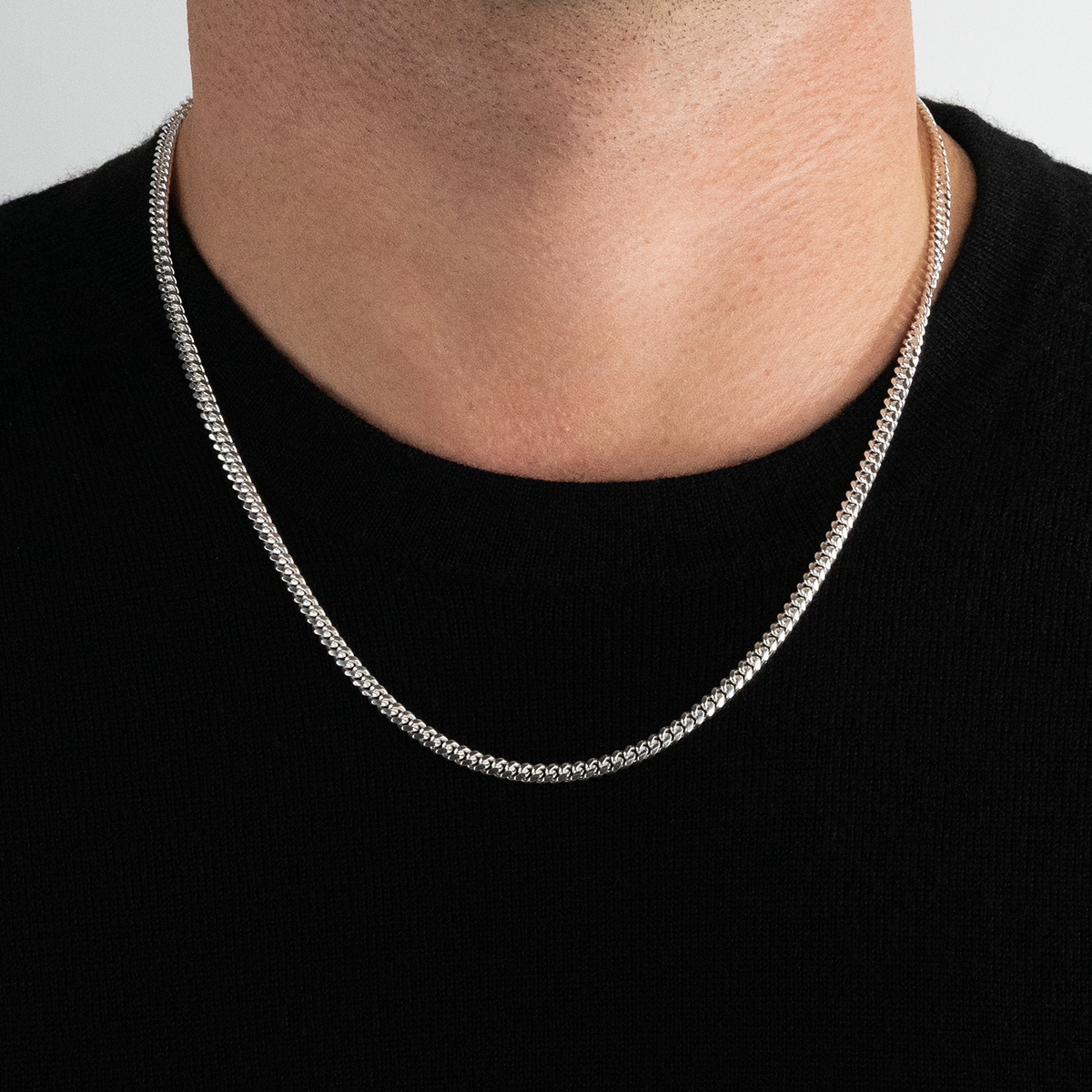 Solid Cuban Link Chain, 4.1mm