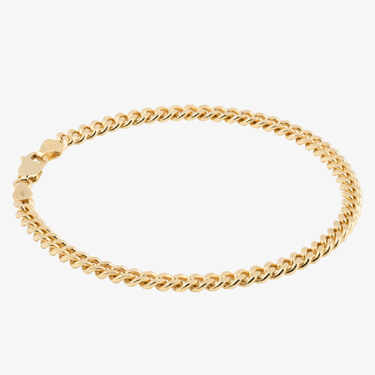 Solid Cuban Link Bracelet, 4.2mm