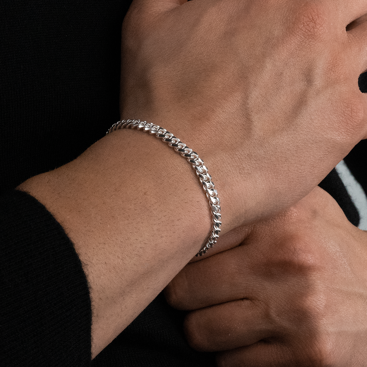 Solid Cuban Link Bracelet, 5.5mm