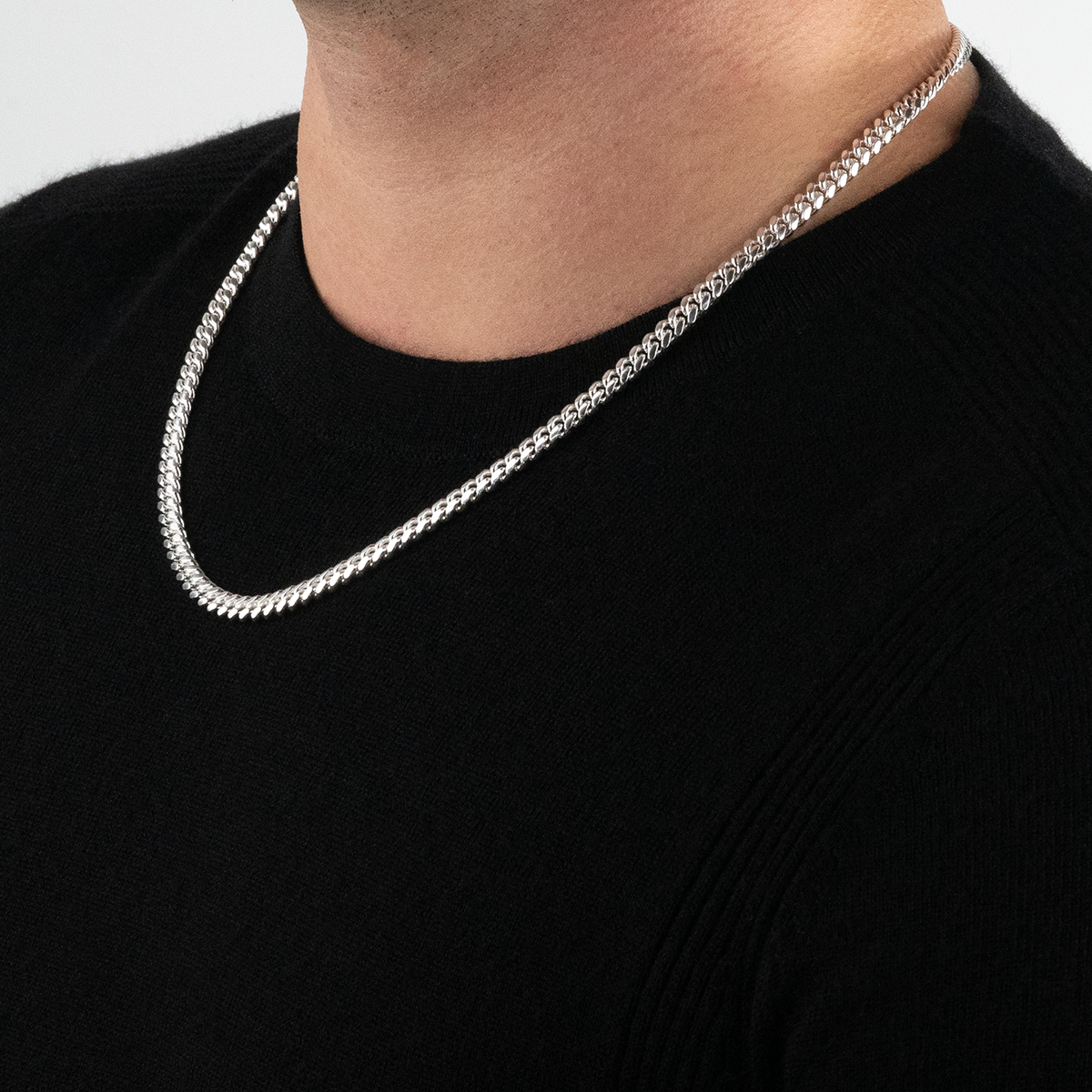Solid Cuban Link Chain, 5.5mm