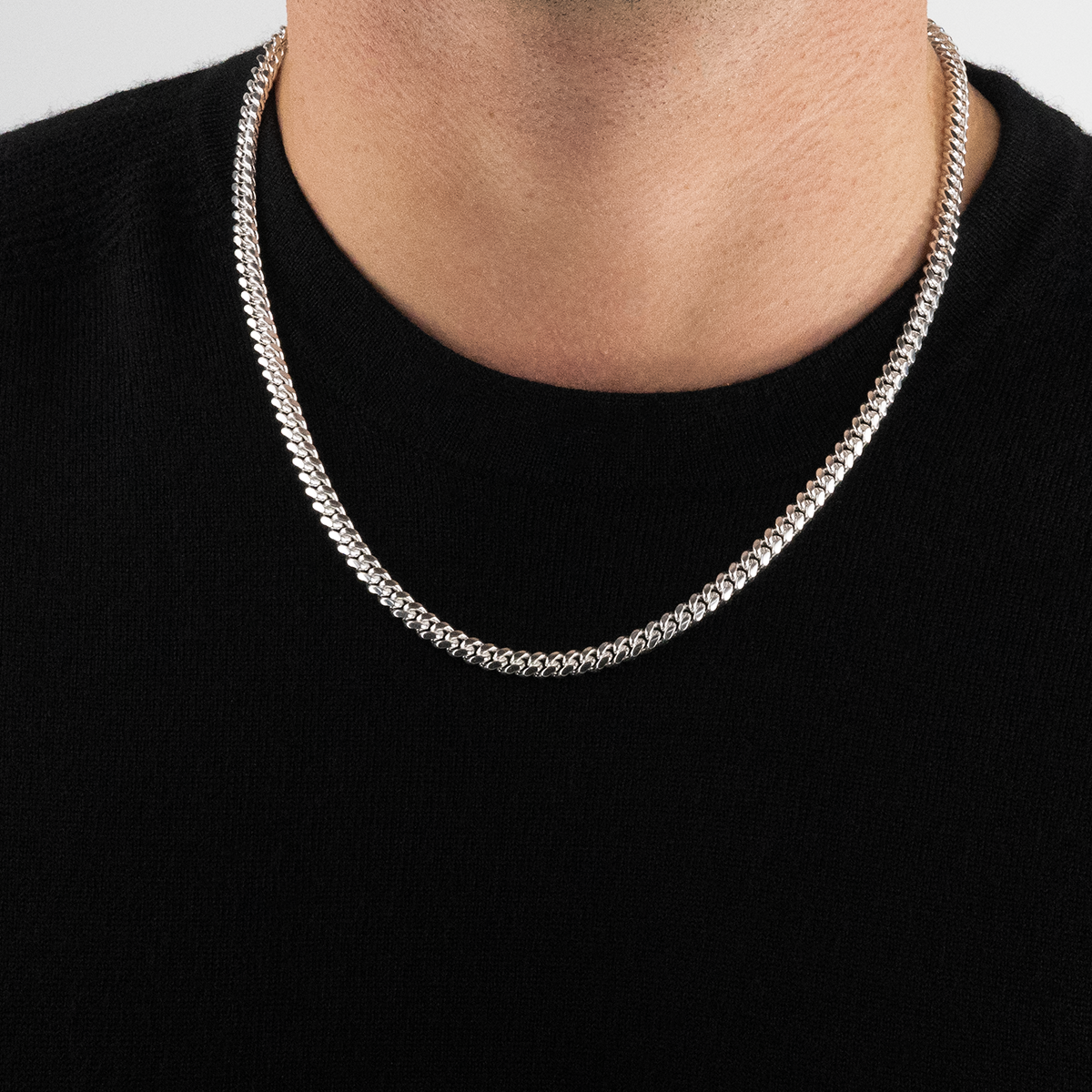 Solid Cuban Link Chain, 5.5mm