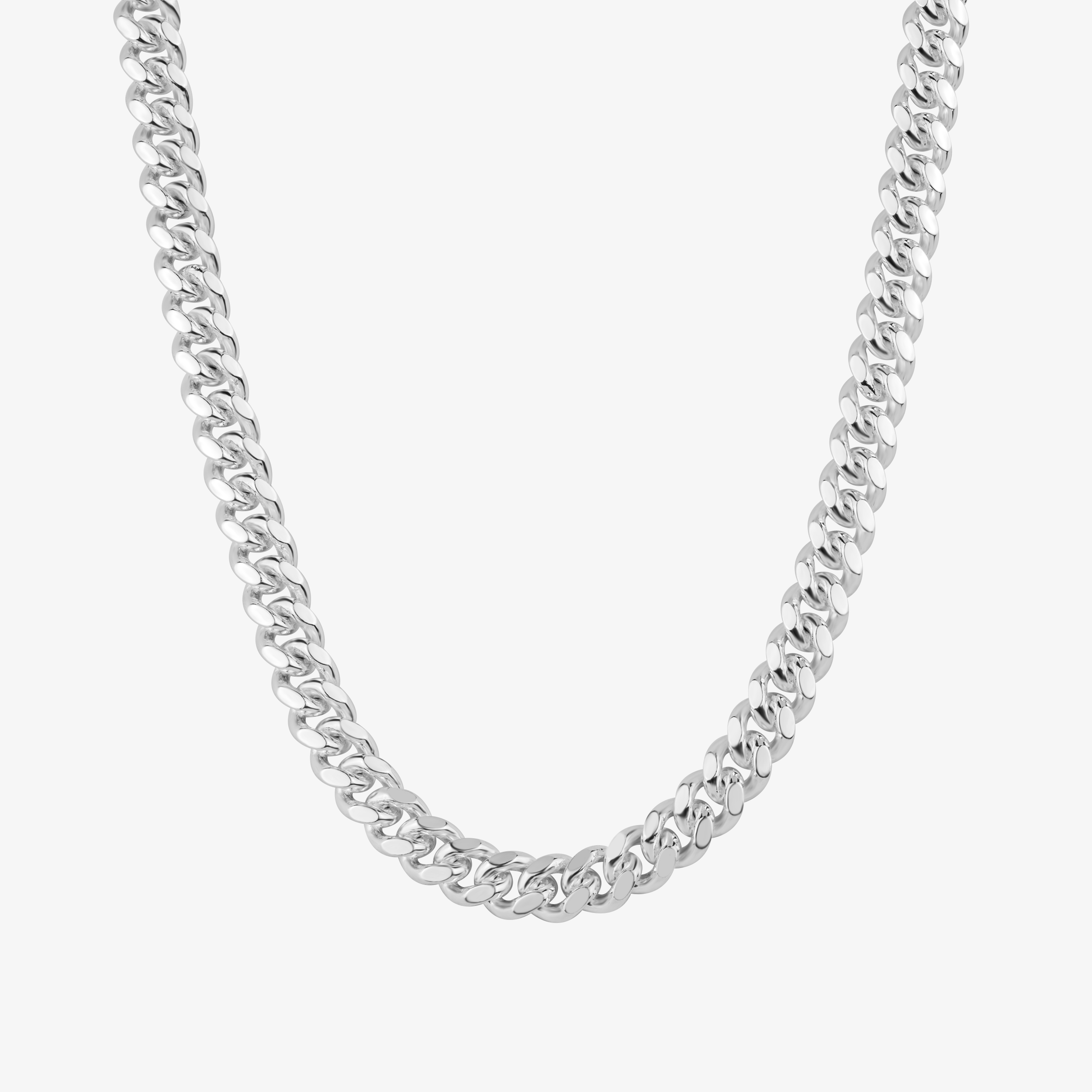 5.5mm Cuban Link Chain In Sterling Silver