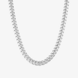 5.5mm Solid Cuban Link Chain In Sterling Silver