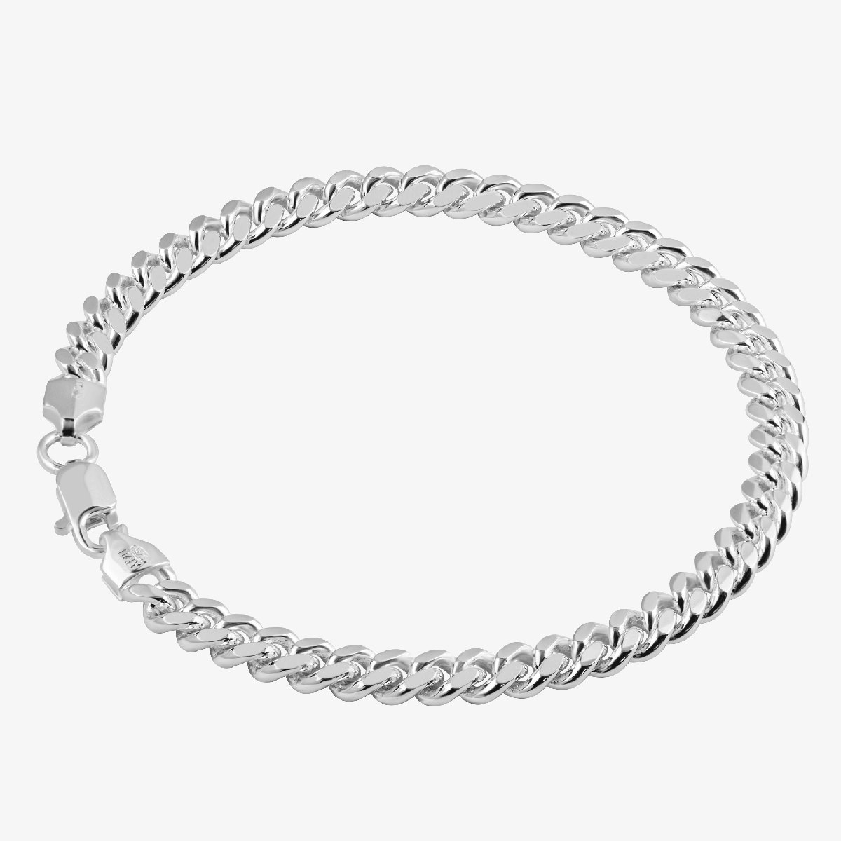 Solid Cuban Link Bracelet, 5.5mm