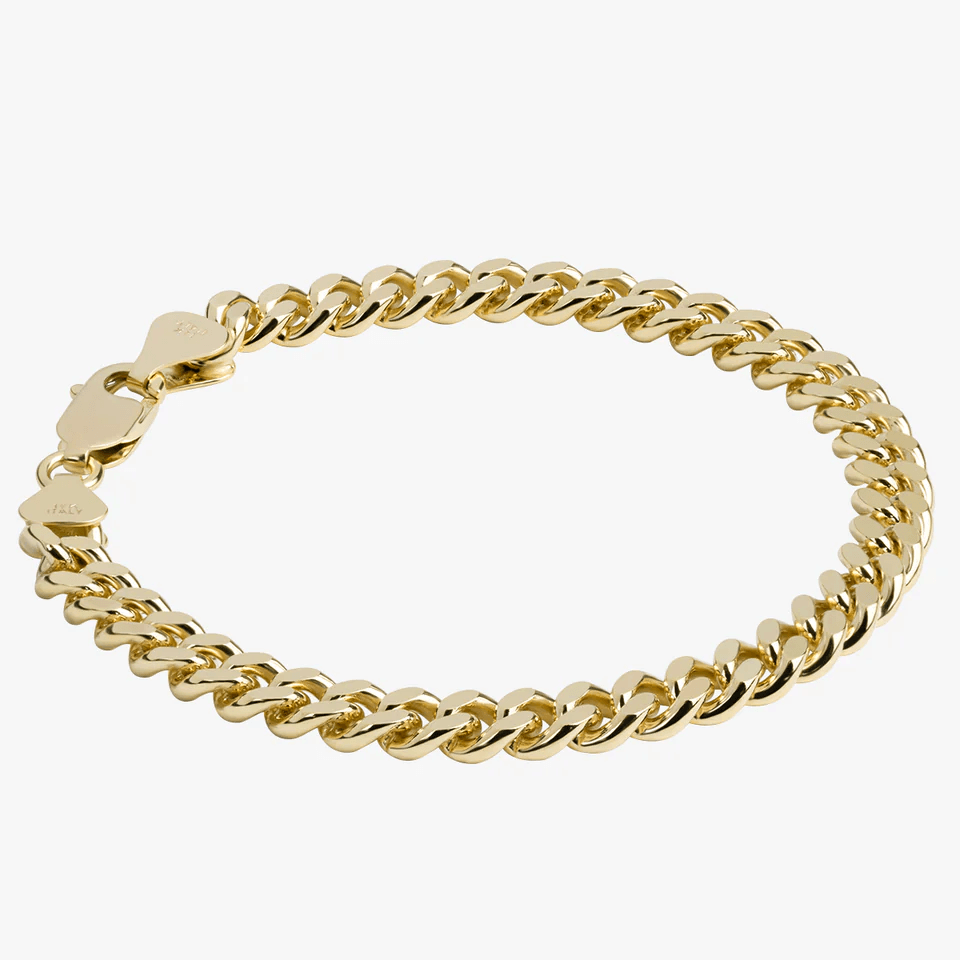 Solid Cuban Link Bracelet, 5.6mm