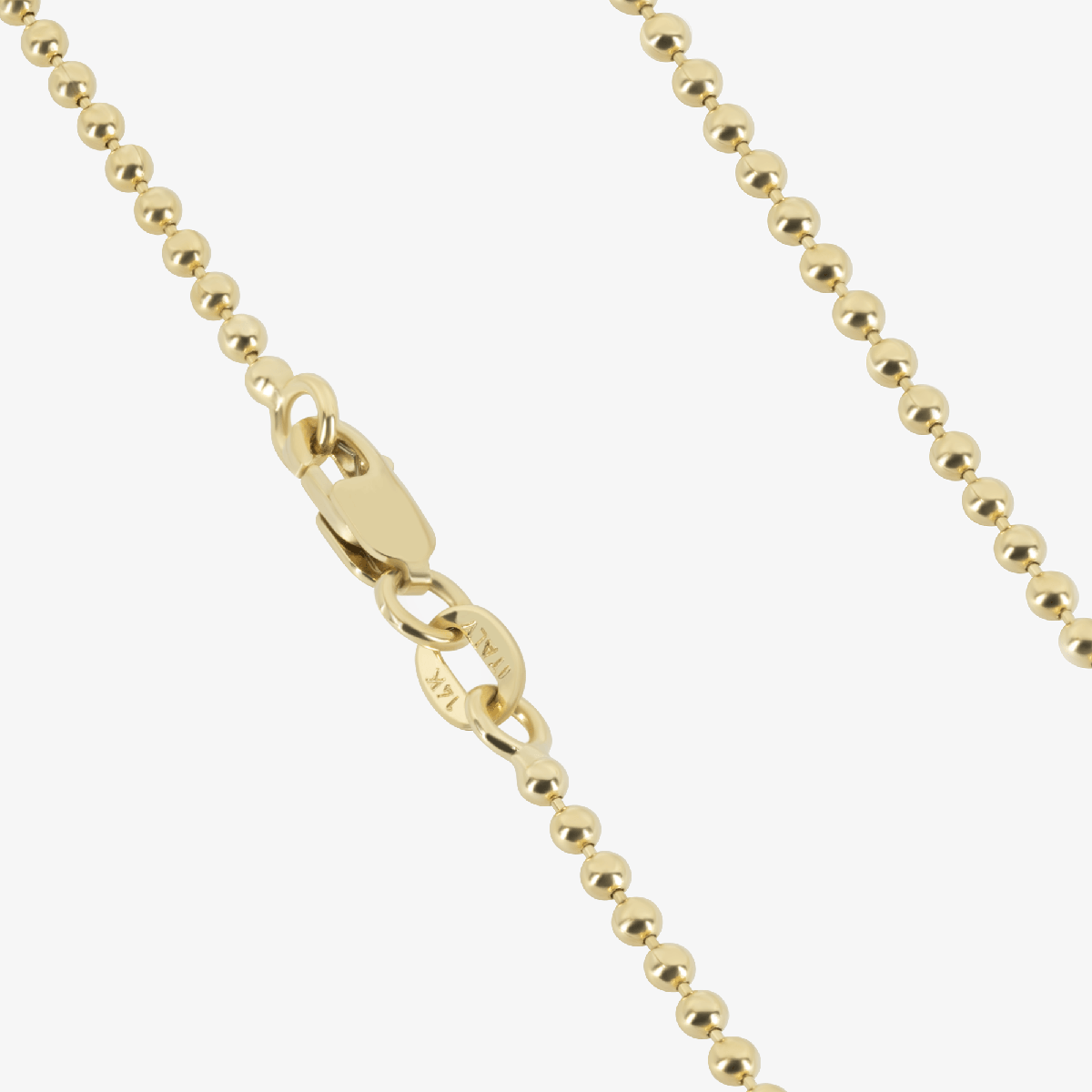 Solid Beaded Chain, 1.8mm
