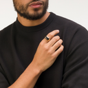 Black Onyx Oval Ring
