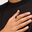 Black Onyx Oval Ring