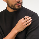 Black Onyx Oval Ring