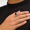 Black Onyx Oval Ring