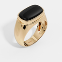 Black Onyx Oval Ring