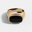 Black Onyx Oval Ring