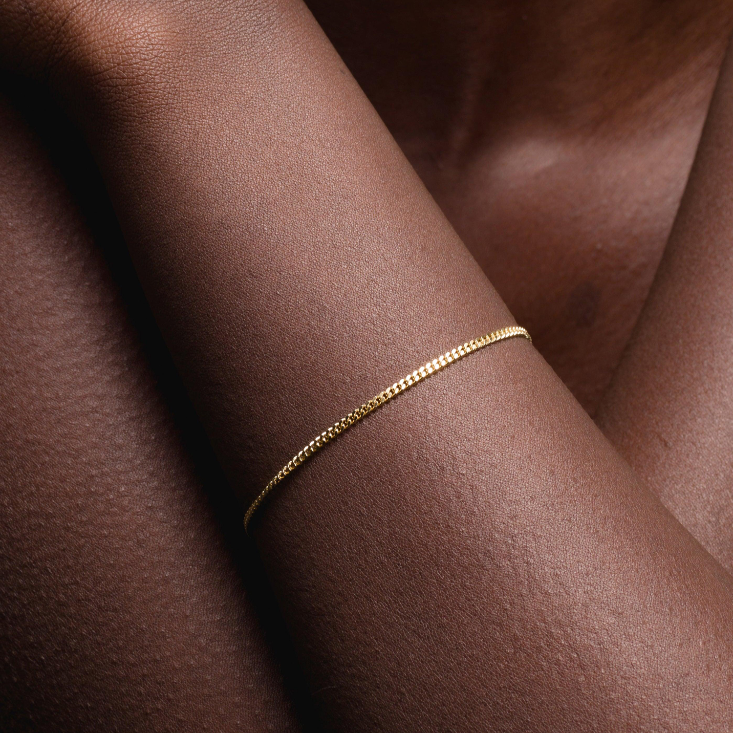 Solid Cuban Link Bracelet, 2mm